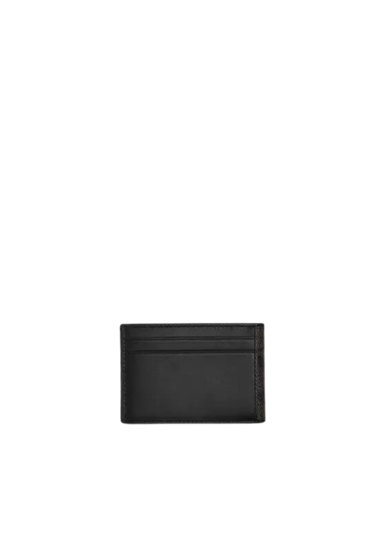Coach Compact Billfold Wallet Signature In Walnut Black CW368