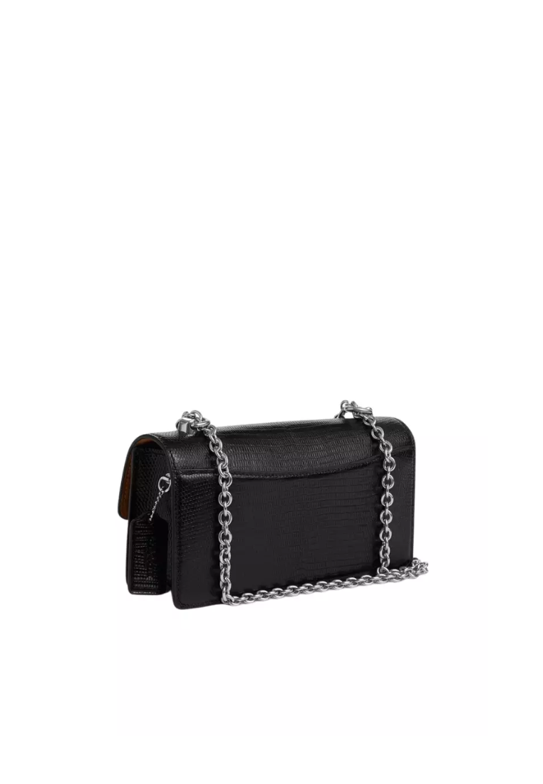Coach Eliza Flap Shoulder Bag In Black CR106