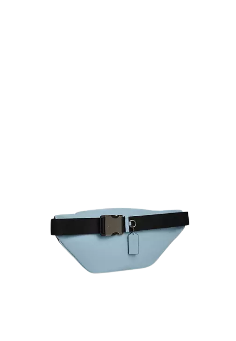 Coach Racer Belt Bag Colorblock Signature Canvas In Light Blue Multi CAJ77