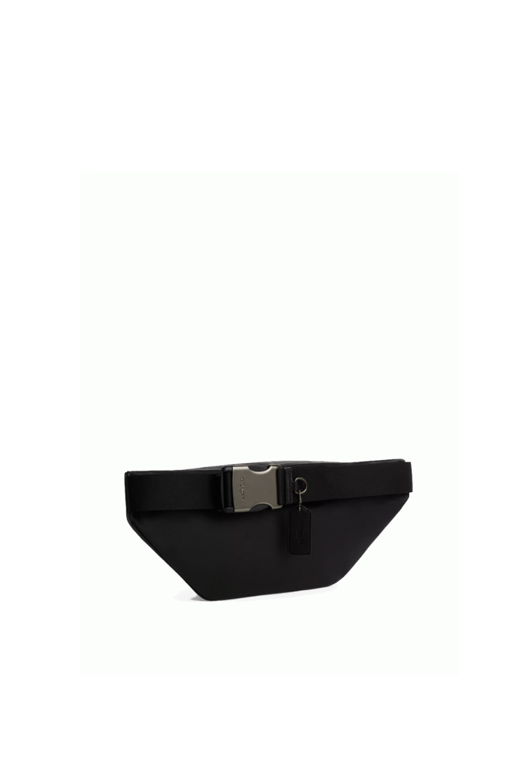 Coach Racer Belt Bag Signature In Tan Black CT714