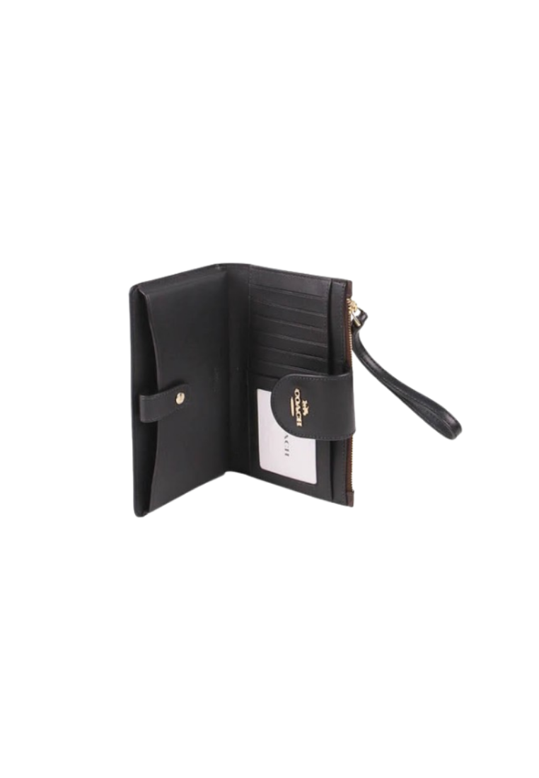 Coach Signature Tech C2874 Wallet In Brown Black