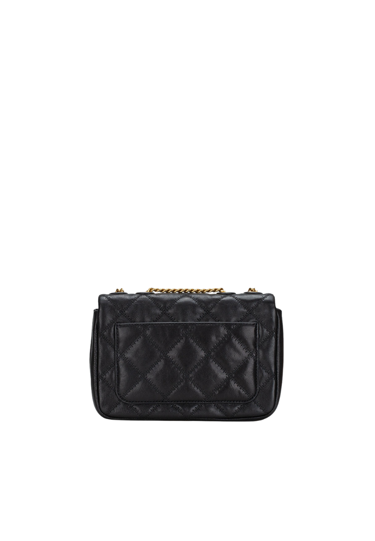 Tory Burch Willa Quilted Shoulder Bag In Black 148243
