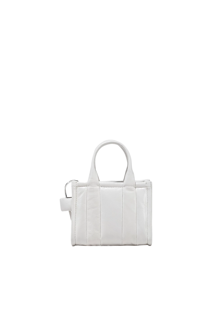 Marc Jacobs The Shiny Crinkle Small Tote Bag In White H065L01PF22