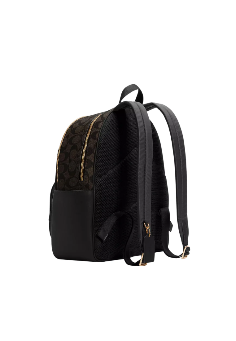 ( PREORDER ) Coach Court
Backpack Signature Canvas In Brown Black 5671