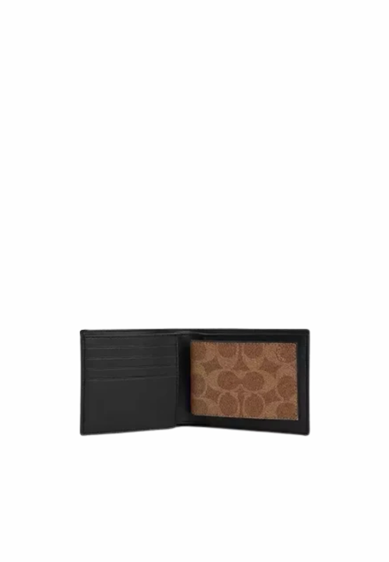Coach Men 3 in 1 Wallet Blocked Signature In Mahogany Multi CX209