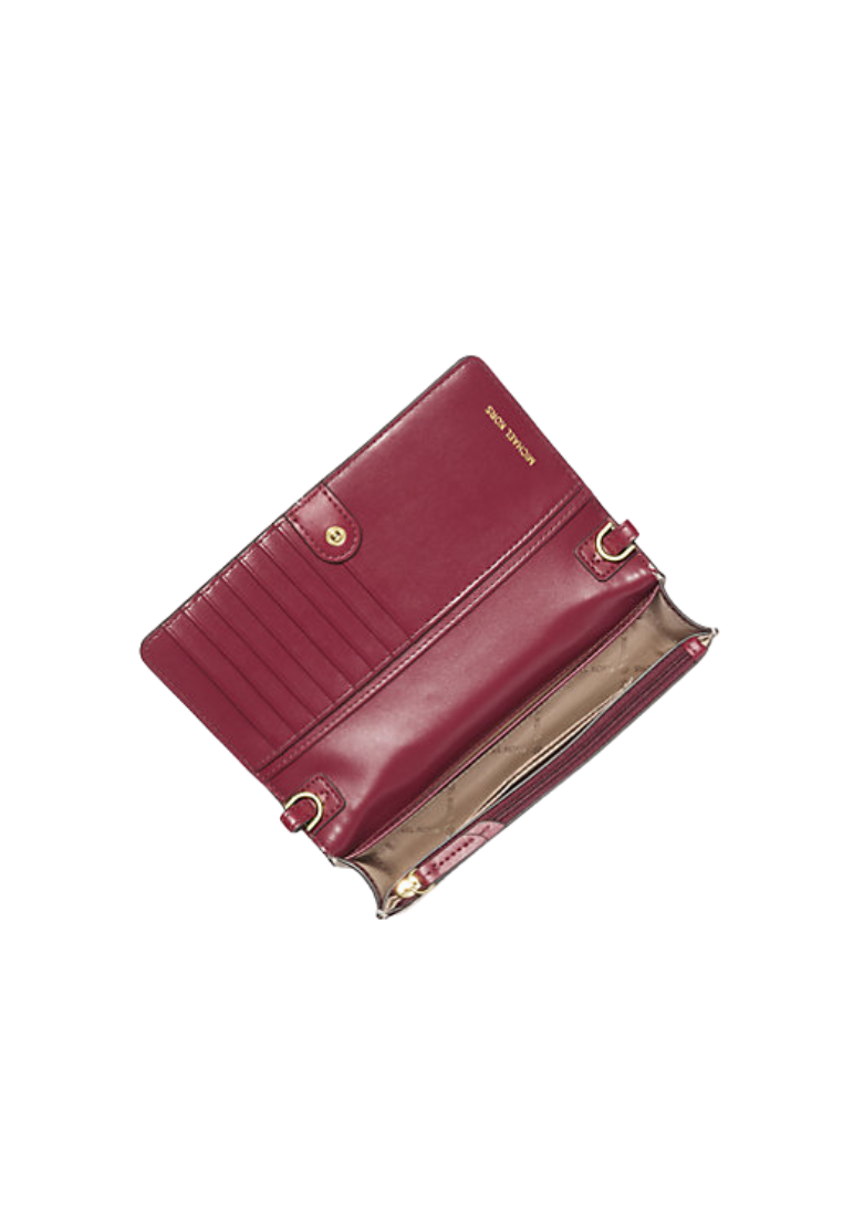 ( PREORDER ) Michael Kors Jet Set Small Two-Tone Logo Smartphone Crossbody Bag In Mulberry Multi 32S1GT9C0V