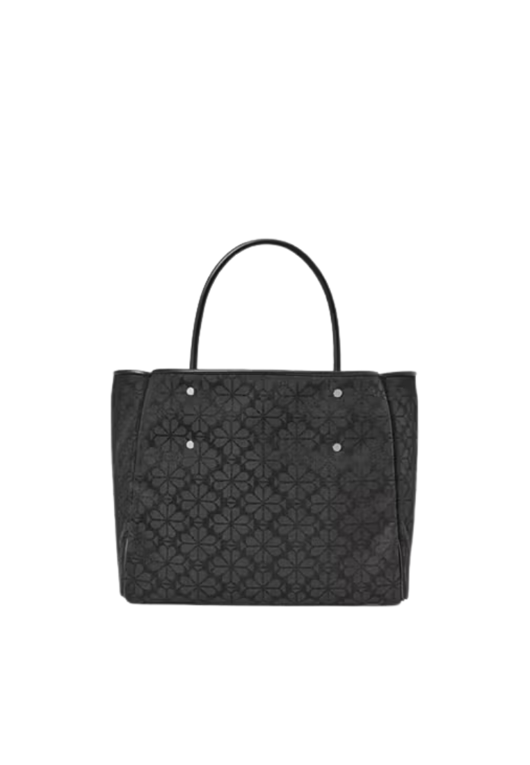Kate Spade Spade Flower Jacquard Medium Everything Tote Bag In Black Multi KK608