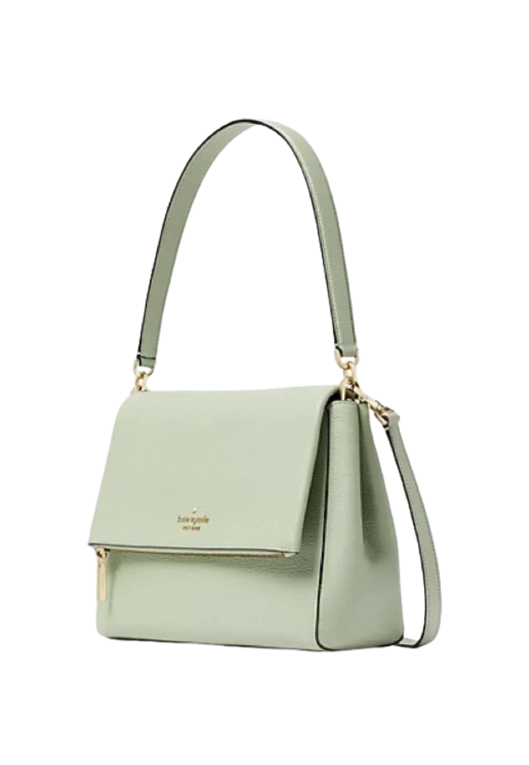 Kate Spade Leila Shoulder Bag Medium Flap In Beach Glass K6029