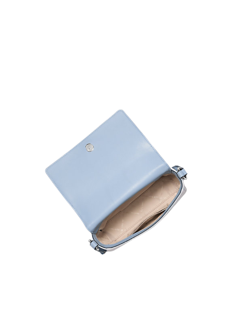 ( PREORDER ) Michael Kors Vincent Small Logo Jacquard with Card Case Crossbody Bag In Light Sky 35T5S2VC5J