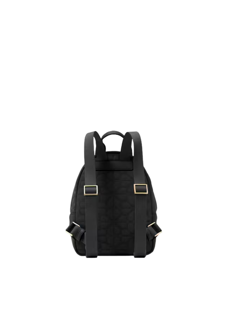 Kate Spade Spade Flower Quilted Nylon Small Backpack In Black KK158