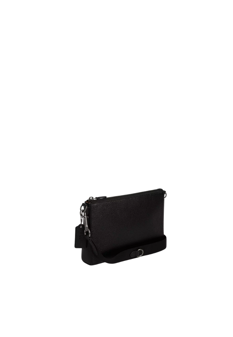 Coach Holden Crossbody Bag Blocked Signature Canvas In Charcoal Tan Black CW372