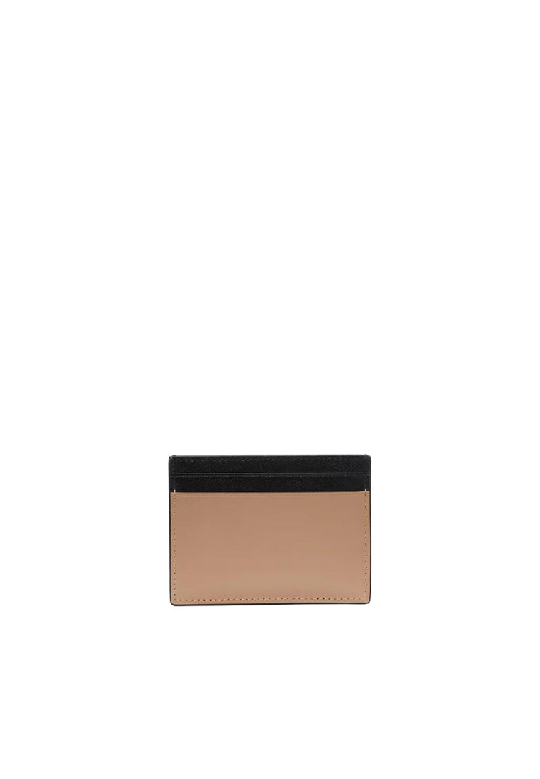 ( AS IS ) Kate Spade Madison Colorblock Small Slim Card Case In Toasted KI369