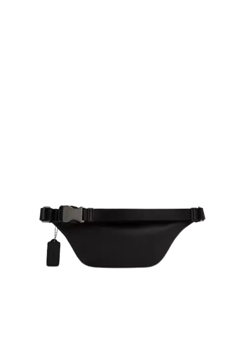 Coach Warren Belt Bag Mini Signature In Charcoal Black CW369