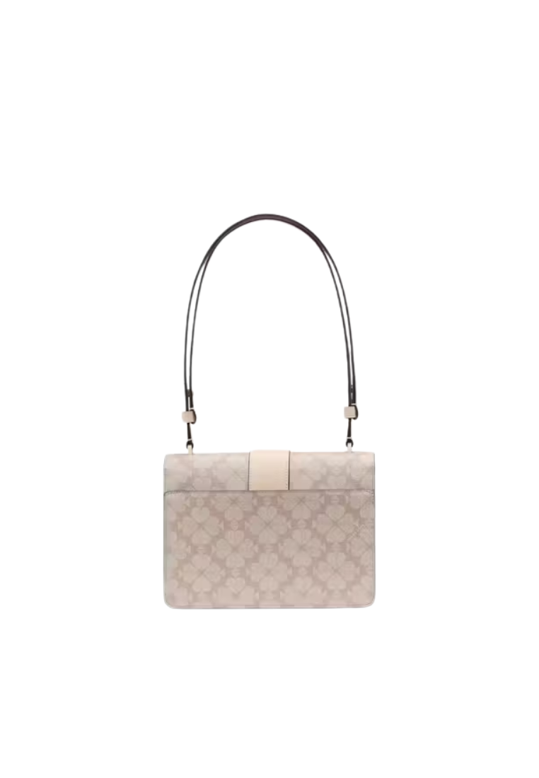 Kate Spade Spade Flower Small Shoulder Bag In Dark Beige KK999