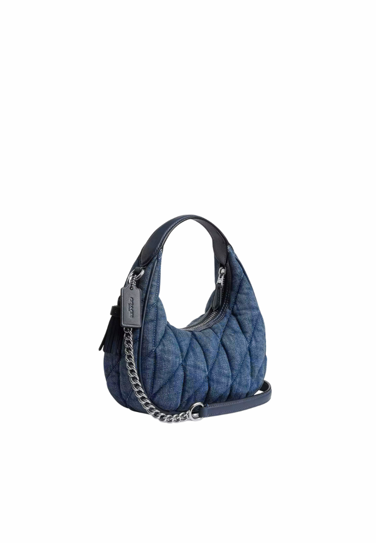 Coach Carmen Mini Crossbody Bag With Quilting In Denim CAK89