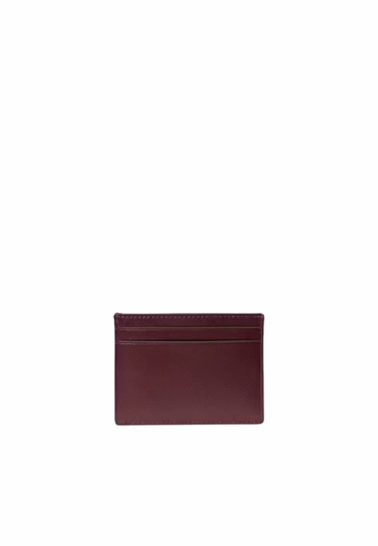 Kate Spade Madison Floral Applique Small Slim Card Case In Dark Merlot KL871