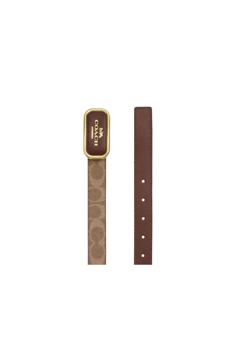 Coach Morgan Belt Signature Cut To Size In Tan Brown CX052