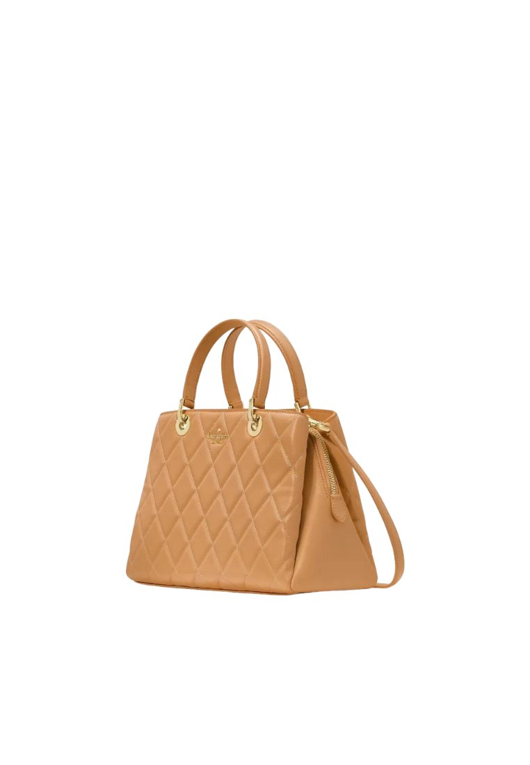 Kate Spade Carey Quilted Sullivan Satchel Bag In Tiramisu KH227