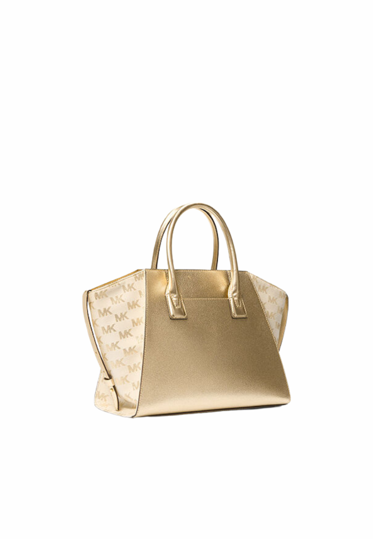 Michael Kors Avril Large Top Handle In Pale Gold 35S5G4VS3M