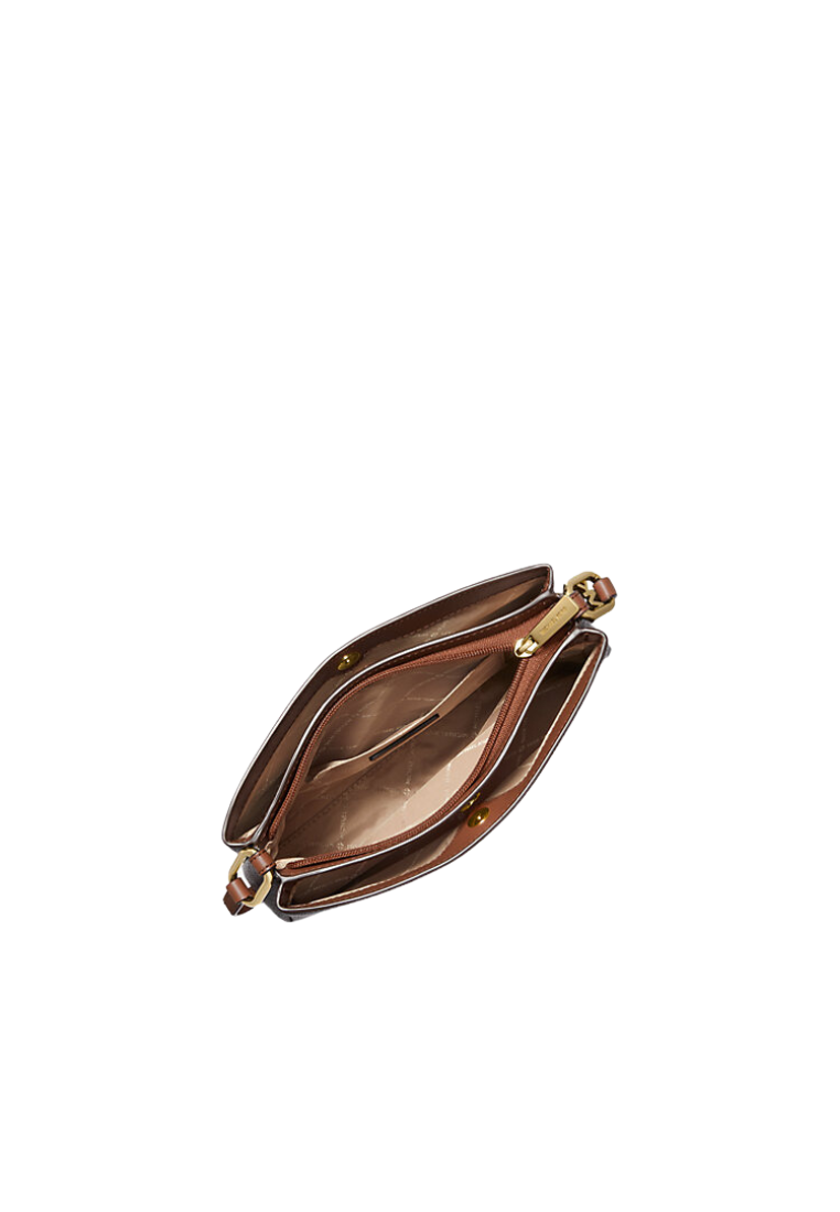 Michael Kors Signature Medium Trisha 35H1G9TC8B Crossbody Bag In Brown Acorn