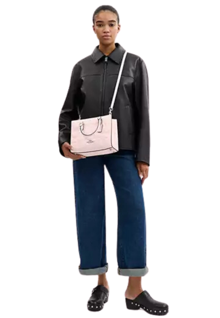 ( PREORDER ) Coach Maggie Small Tote Bag Tote Bag In Silver Blush CY670