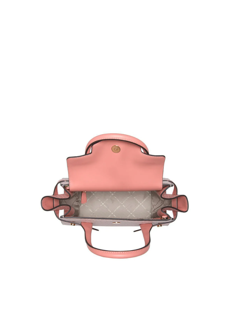 Michael Kors Medium Signature Carmen 35S2GNMS8V Satchel Bag In Sherbert Multi