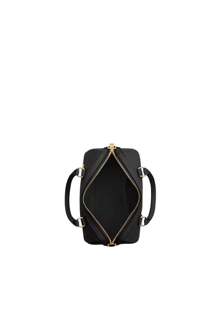 ( PREORDER ) Coach Rowan Satchel Bag In Gold Black CV962