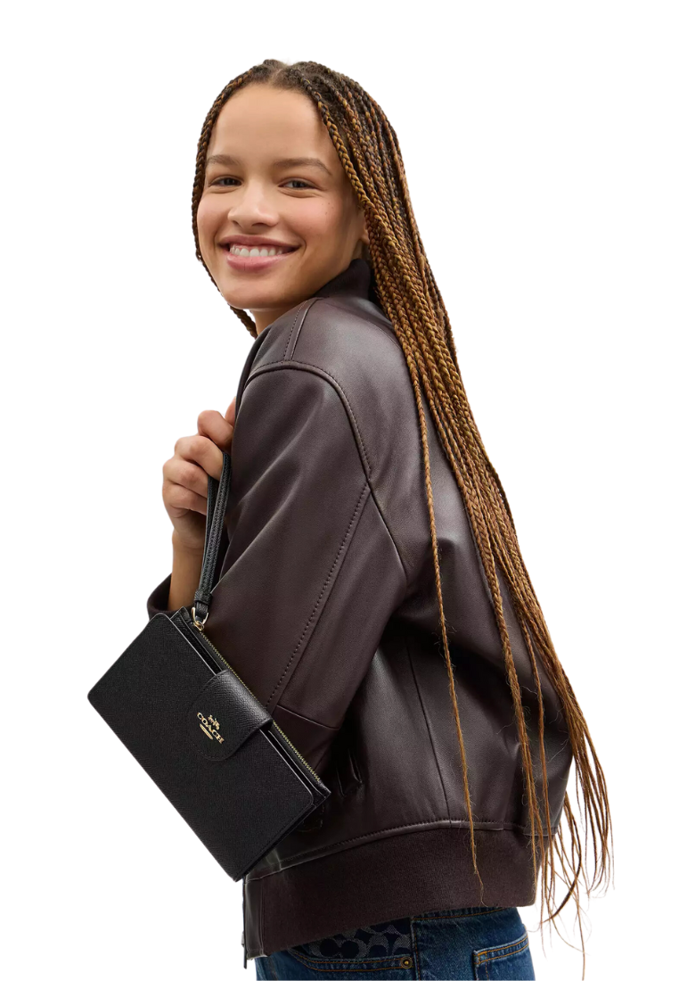 Coach Phone Wallet In Black CS441