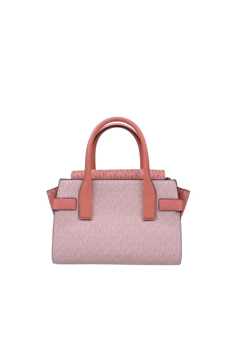 Michael Kors Medium Signature Carmen 35S2GNMS8V Satchel Bag In Sherbert Multi