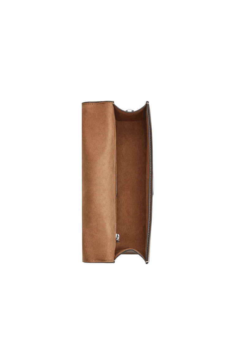 Coach Eliza Flap Crossbody Bag In Taupe CP008