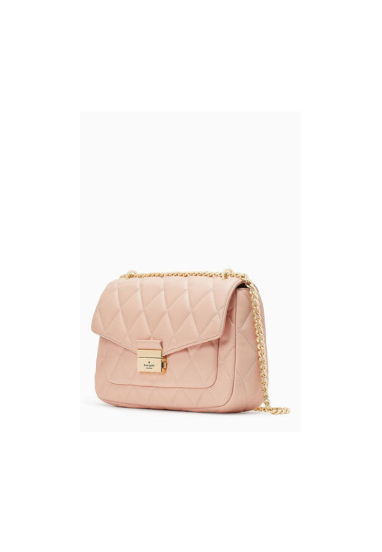 Kate Spade Carey KA766 Medium Flap Shoulder Bag In Conch Pink