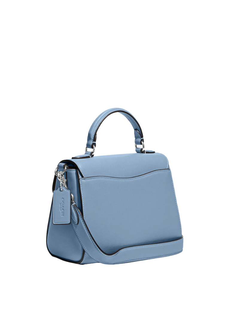 Coach Morgan CH142 Top Handle Satchel In Signature Chambray In Cornflower Multi
