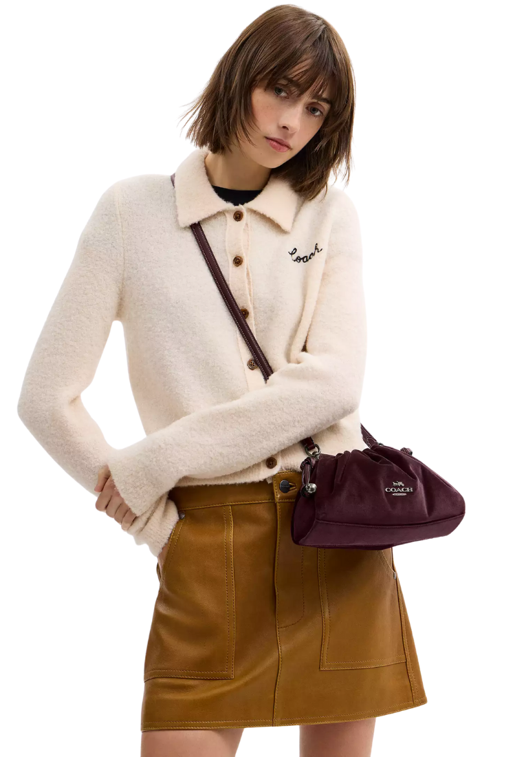 ( PREORDER ) Coach Faye Shoulder Bag In Burgundy CCE40