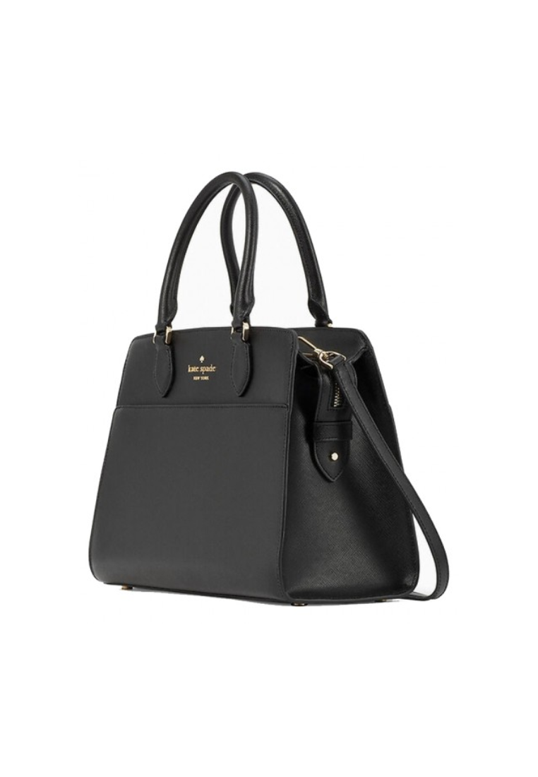 Kate Spade Madison Medium Satchel Bag In Black KC436