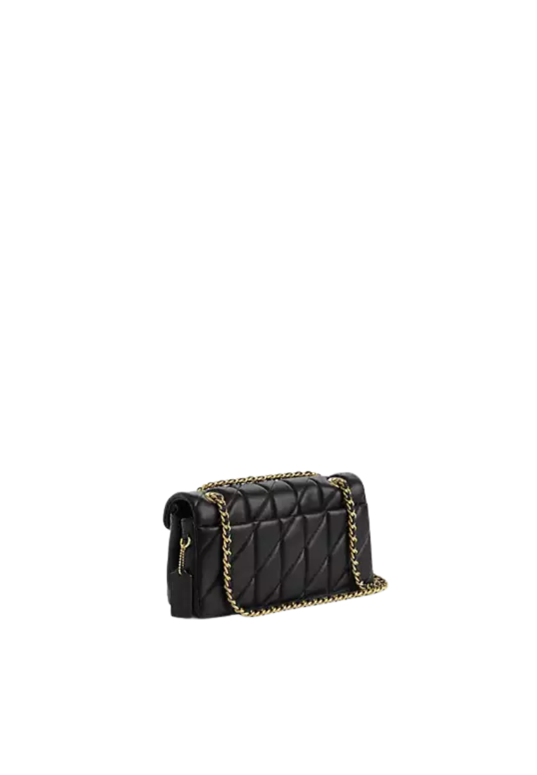 ( PREORDER ) Coach Tabby 26 With Pillow Quilting Shoulder Bag In Brass Black CP150