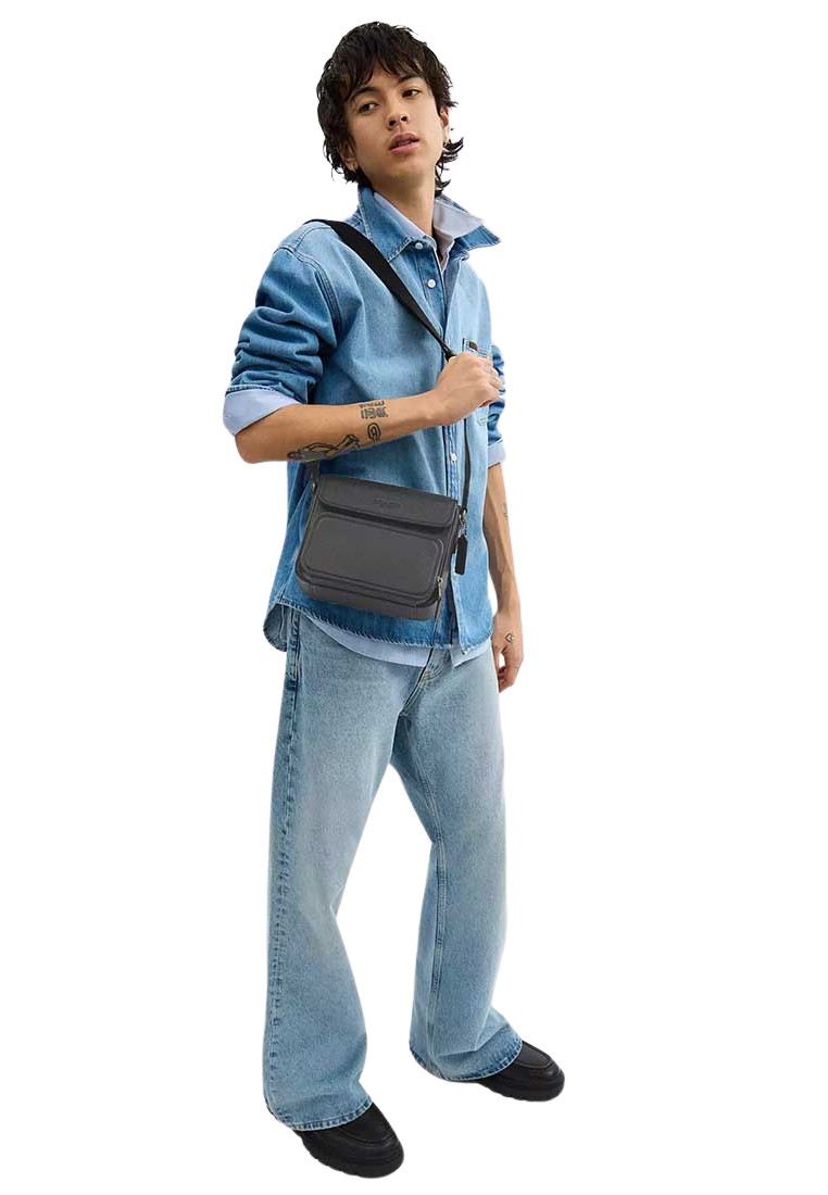 Coach Sullivan Flap Crossbody Bag In Graphite CY800