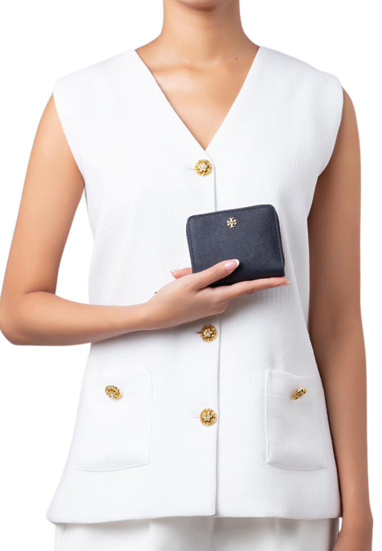 Tory Burch Emerson Small Wallet In Black 147606