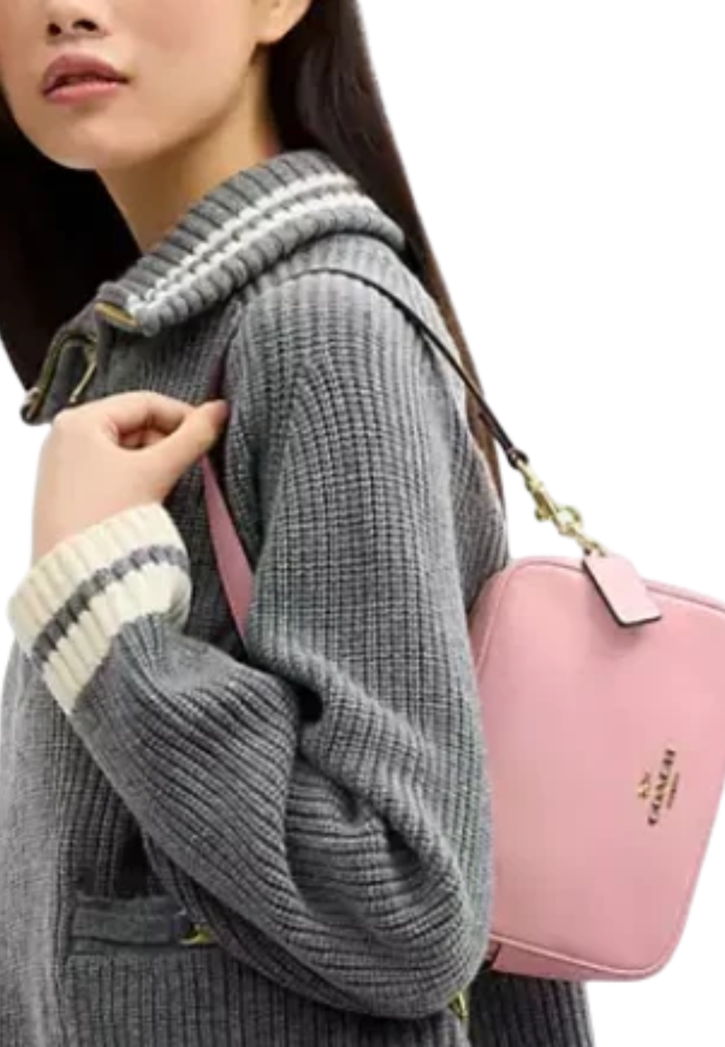 Coach Mini Carey Crossbody Bag In Soft Pink CEA02