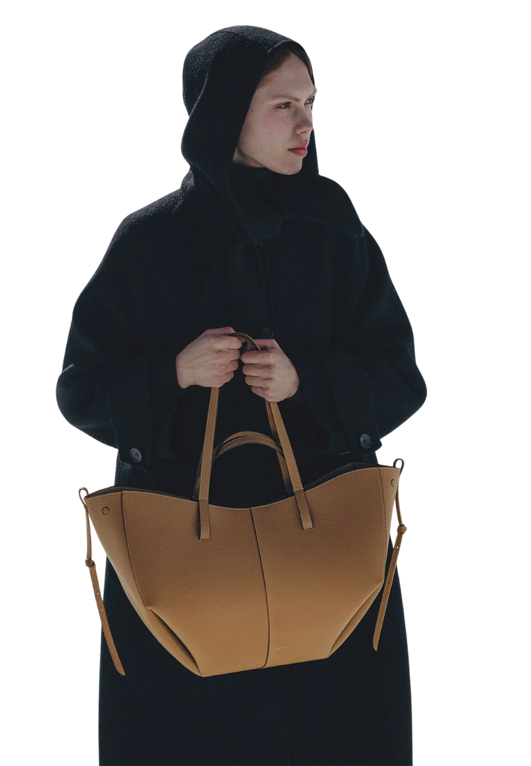 ( PREORDER ) Polene Cyme Tote Bag In Ocher