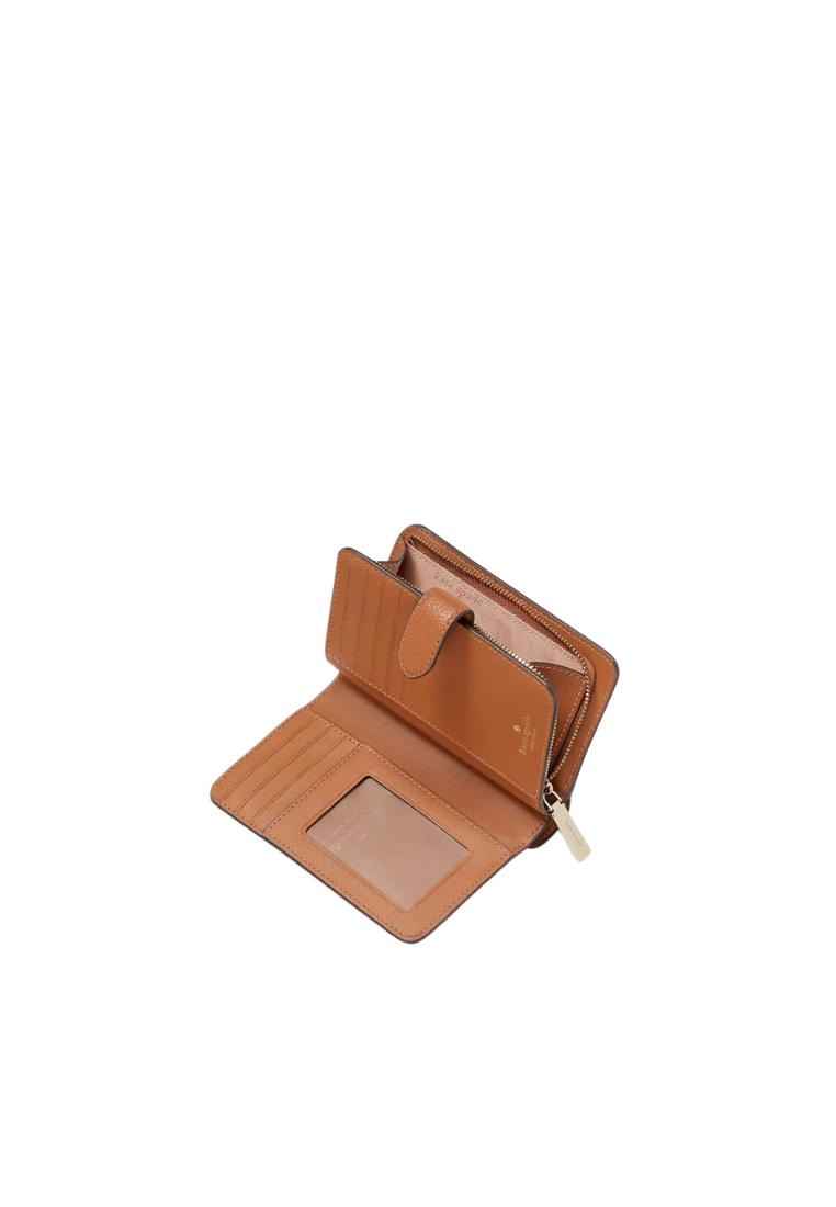 Kate Spade Lena Medium Compact Billfold Wallet In Warm Ginger KH787