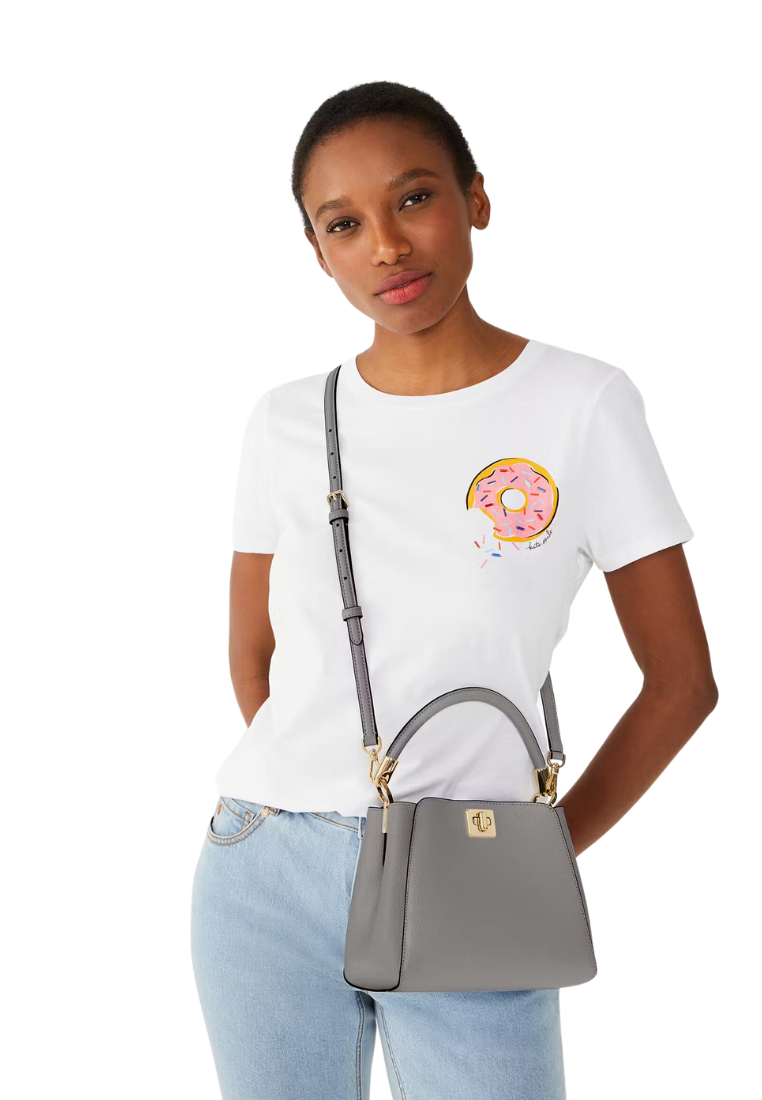 Kate Spade Phoebe Small Top Handle Satchel Bag In Hare Grey KF553