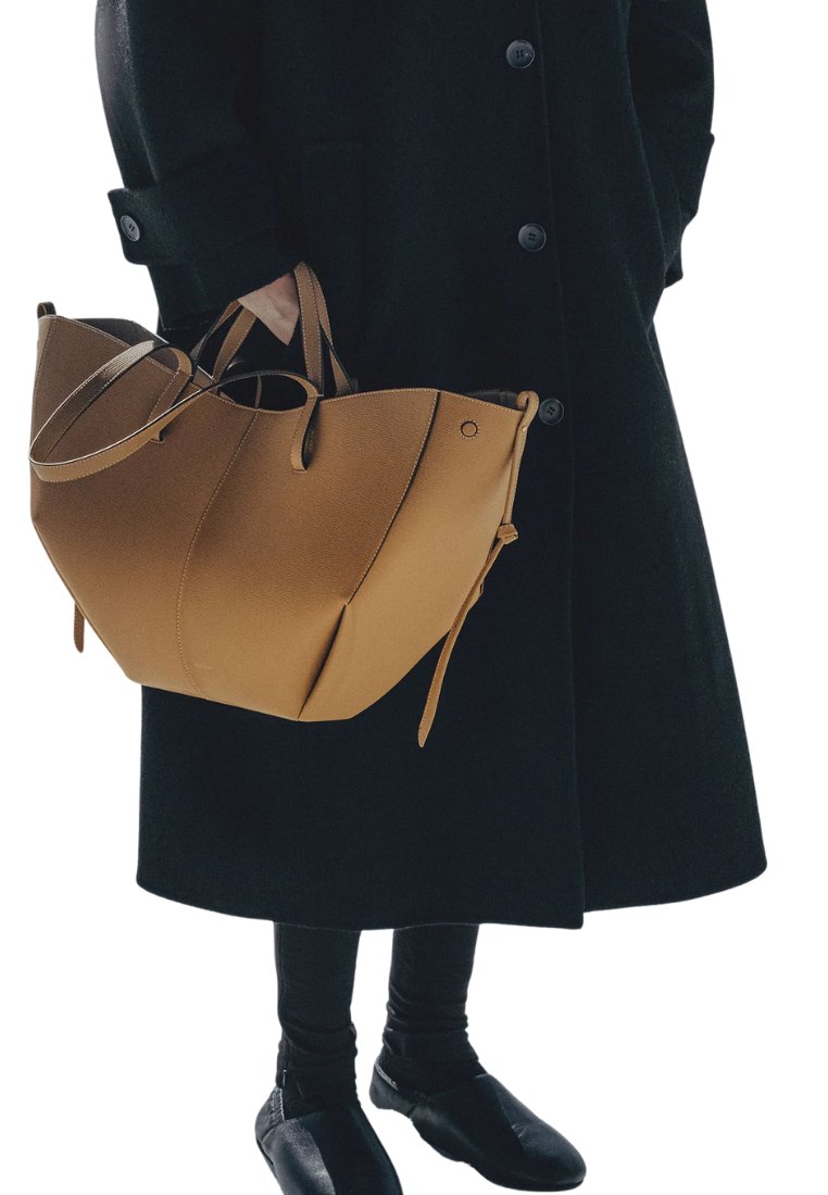 ( PREORDER ) Polene Cyme Tote Bag In Ocher