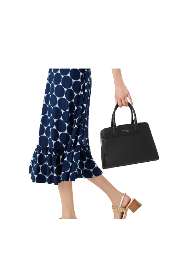 Kate Spade Madison Medium Satchel Bag In Black KC436