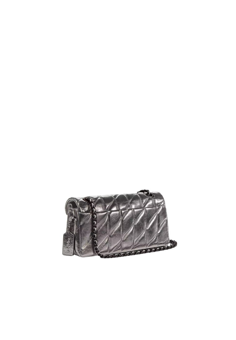 ( PREORDER ) Coach Tabby 26 With Quilting Shoulder Bag In Pewter Anthracite CW594