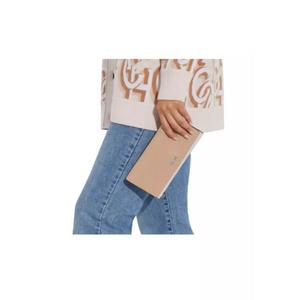 Coach Slim Trifold Wallet Colorblock In Sandy Beige Multi CC816