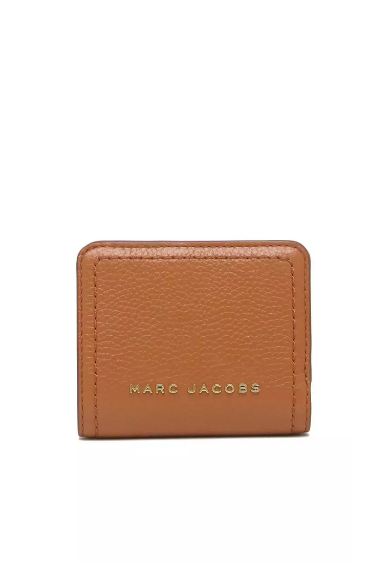 Marc Jacobs Groove Mini Wallet Compact In Smoked Almond S101L01SP21