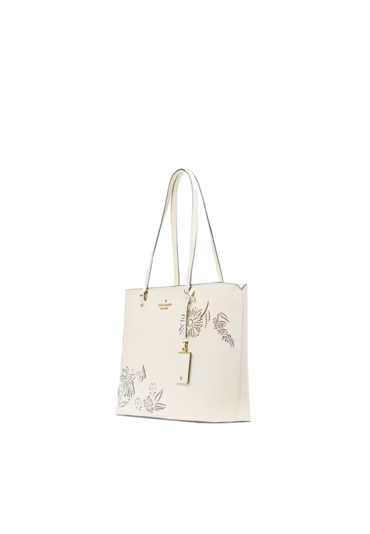 ( PREORDER ) Kate Spade Perforated Perfect Tote Bag In Meringue KL014