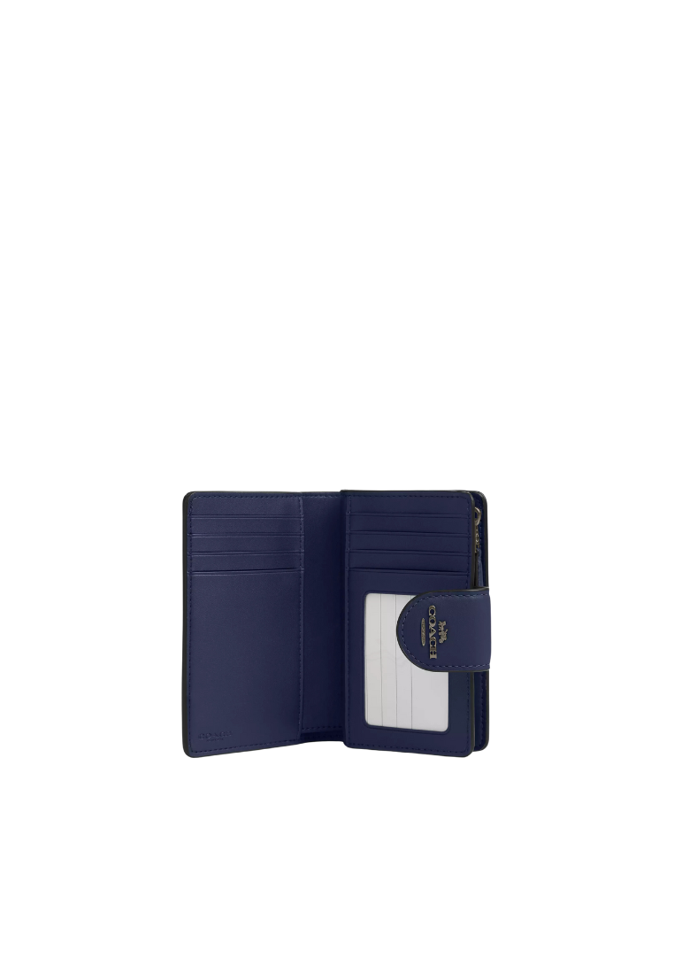 Coach Corner Zip Wallet Medium In True Navy CR791