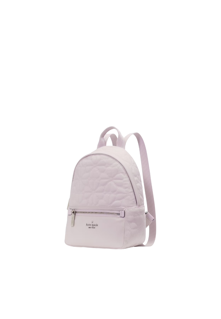 Kate Spade Spade Flower Quilted Small Backpack In Pale Amethyst KK158