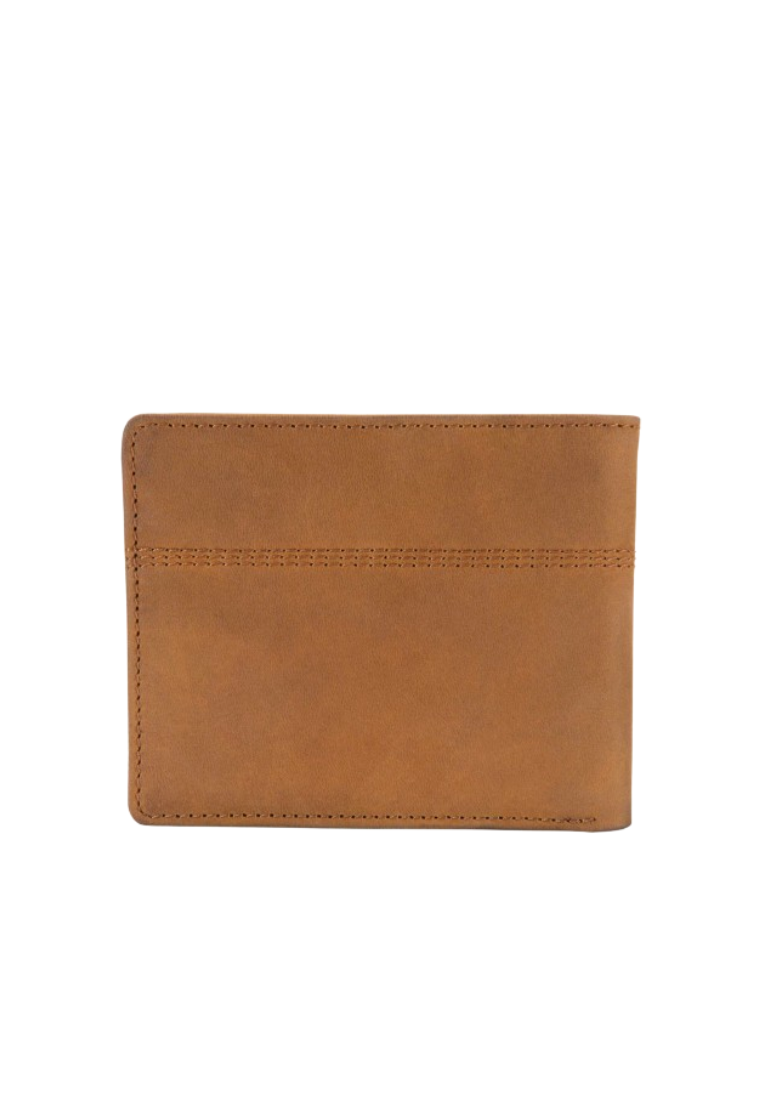 Carhartt Saddle WW0207 Leather Bifold Wallet In Khaki